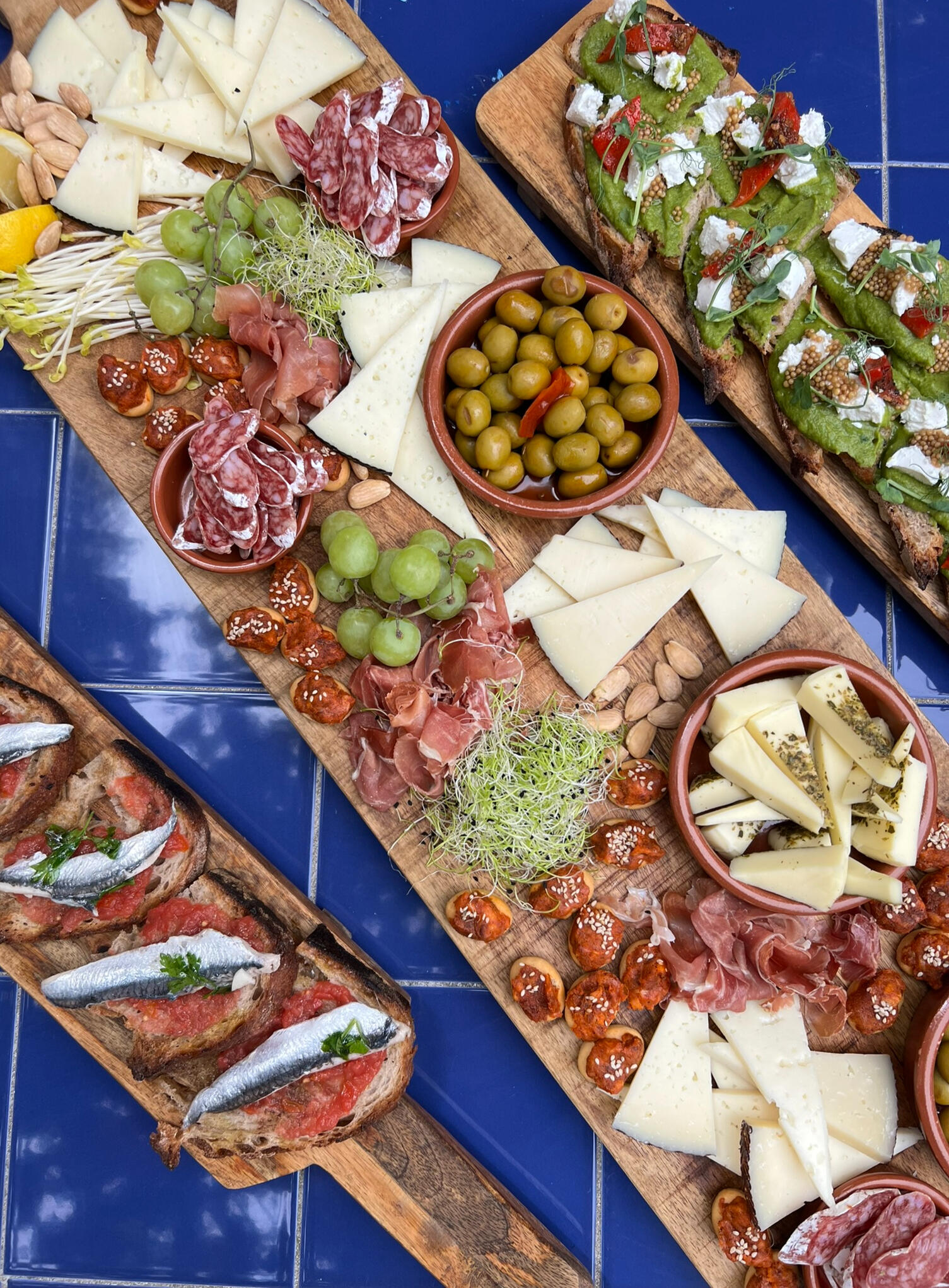 Auswahl mediterraner Tapas