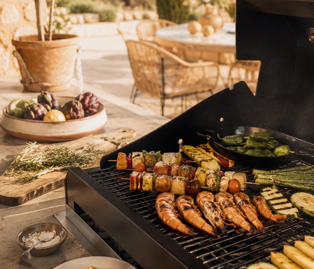 Mediterranes BBQ auf einer Mallorca-Finca